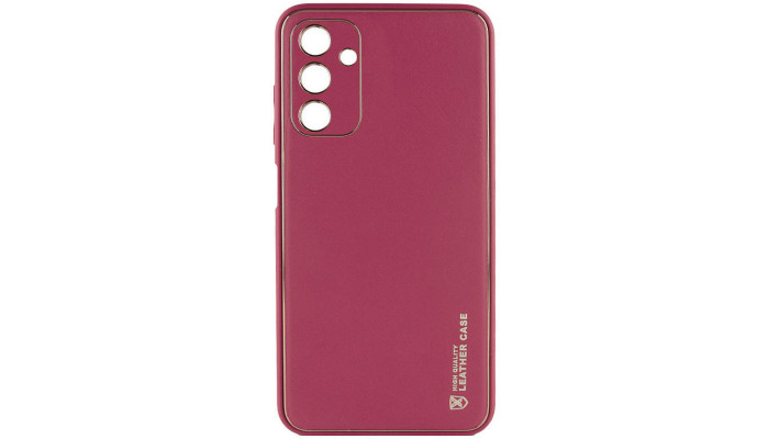 Шкіряний чохол Xshield для Samsung Galaxy A54 5G Бордовий / Plum Red - фото