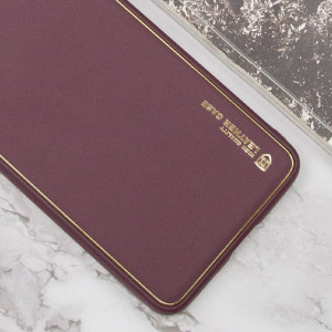 Шкіряний чохол Xshield для Samsung Galaxy A54 5G Бордовий / Plum Red