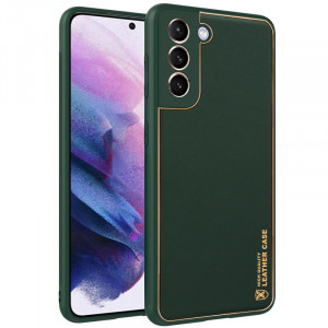 Шкіряний чохол Xshield для Samsung Galaxy S21 Зелений / Army Green