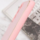 Кожаный чехол Xshield для Samsung Galaxy S21 Розовый / Pink - фото