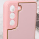 Кожаный чехол Xshield для Samsung Galaxy S21+ Розовый / Pink - фото