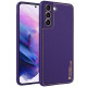 Кожаный чехол Xshield для Samsung Galaxy S21+ Фиолетовый / Dark Purple - фото