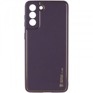 Шкіряний чохол Xshield для Samsung Galaxy S21+ Фіолетовий / Dark Purple