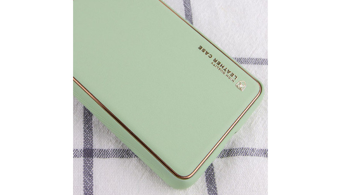 Кожаный чехол Xshield для Xiaomi Mi 11 Lite Зеленый / Pistachio - фото