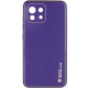 Кожаный чехол Xshield для Xiaomi Mi 11 Lite Фиолетовый / Dark Purple - фото