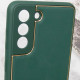 Шкіряний чохол Xshield для Samsung Galaxy S21 FE Зелений / Army Green - фото