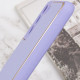 Шкіряний чохол Xshield для Samsung Galaxy S21 FE Бузковий / Dasheen - фото