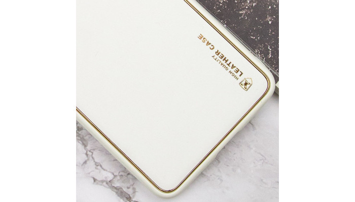 Кожаный чехол Xshield для Xiaomi Redmi 10 Белый / White - фото