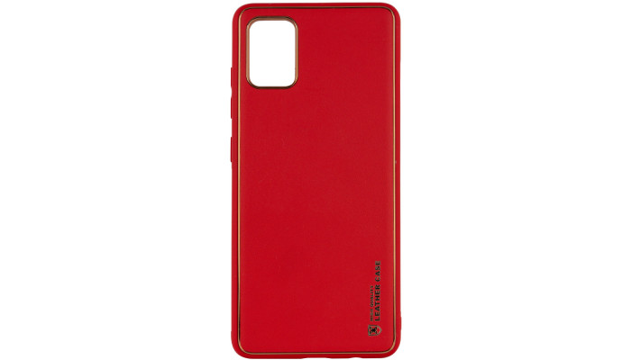 Кожаный чехол Xshield для Xiaomi Redmi Note 11 (Global) / Note 11S Красный / Red - фото