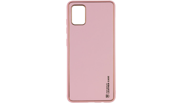 Кожаный чехол Xshield для Xiaomi Redmi Note 11 (Global) / Note 11S Розовый / Pink - фото