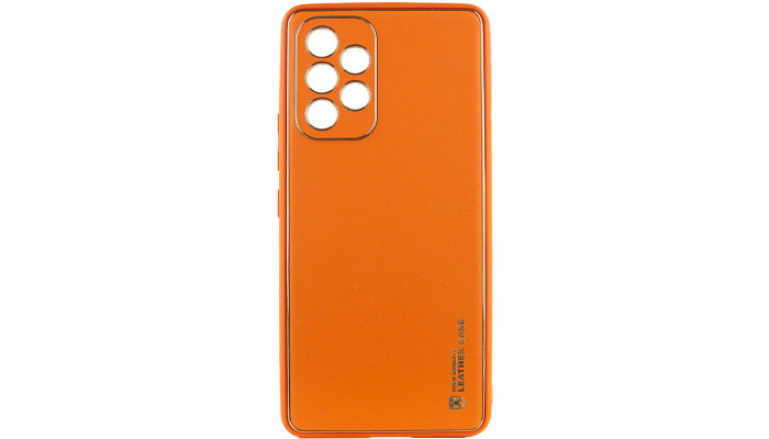 Кожаный чехол Xshield для Samsung Galaxy A53 5G Оранжевый / Apricot - фото