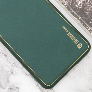 Кожаный чехол Xshield для Xiaomi Redmi 10C Зеленый / Army green