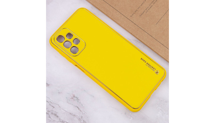 Шкіряний чохол Xshield для Samsung Galaxy A23 4G Жовтий / Yellow - фото