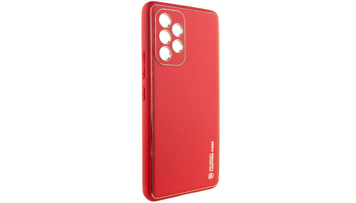 Кожаный чехол Xshield для Samsung Galaxy A23 4G Красный / Red - фото