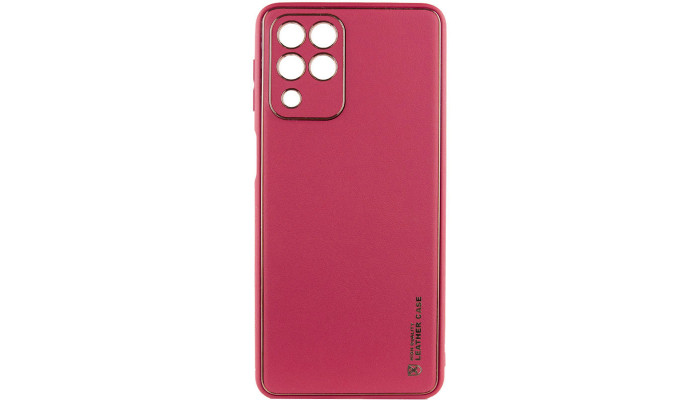 Кожаный чехол Xshield для Samsung Galaxy M33 5G Бордовый / Plum Red - фото