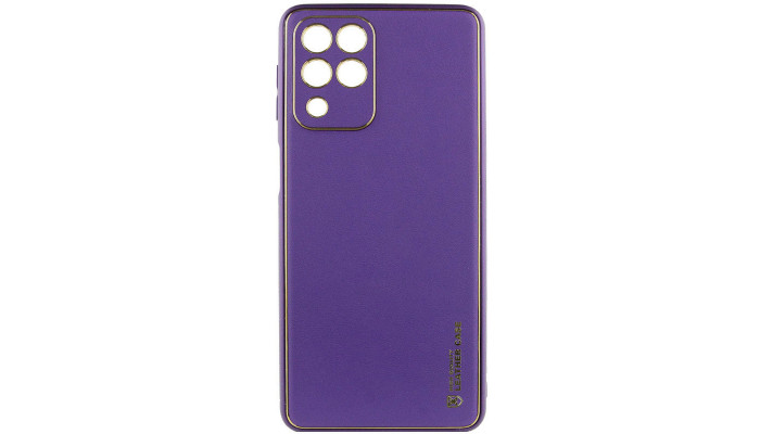 Кожаный чехол Xshield для Samsung Galaxy M33 5G Фиолетовый / Dark Purple - фото