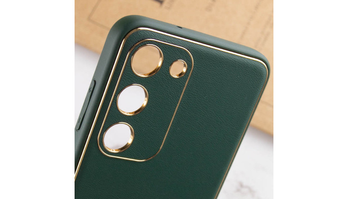 Шкіряний чохол Xshield для Samsung Galaxy S23 Зелений / Army Green - фото