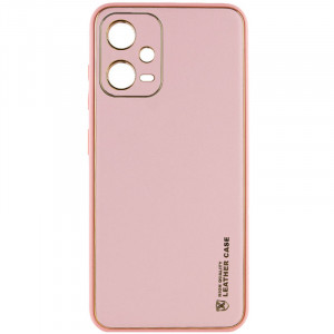 Кожаный чехол Xshield для Xiaomi Poco X5 5G / Redmi Note 12 5G Розовый / Pink