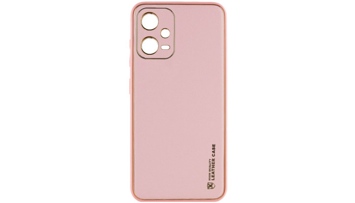 Шкіряний чохол Xshield для Xiaomi Poco X5 5G / Redmi Note 12 5G Рожевий / Pink - фото