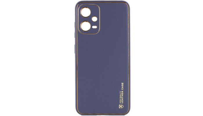 Кожаный чехол Xshield для Xiaomi Poco X5 5G / Redmi Note 12 5G Серый / Lavender Gray - фото