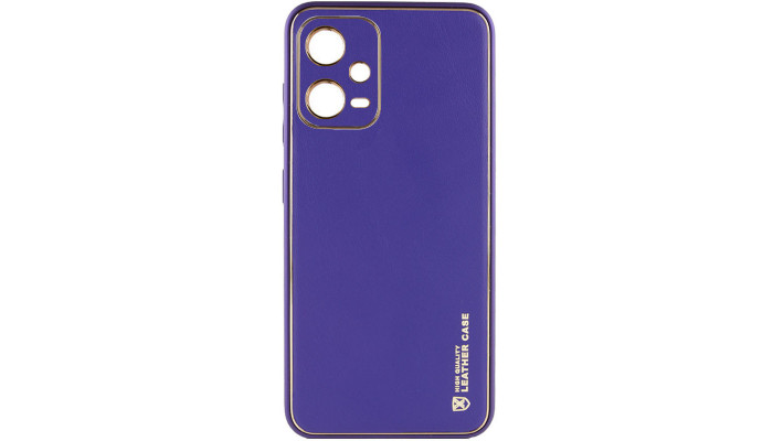 Кожаный чехол Xshield для Xiaomi Poco X5 5G / Redmi Note 12 5G Фиолетовый / Ultra Violet - фото