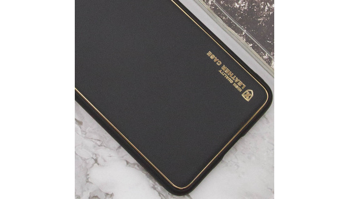 Кожаный чехол Xshield для Xiaomi Redmi Note 12 Pro 5G Черный / Black - фото