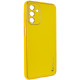 Кожаный чехол Xshield для Samsung Galaxy A34 5G Желтый / Yellow - фото