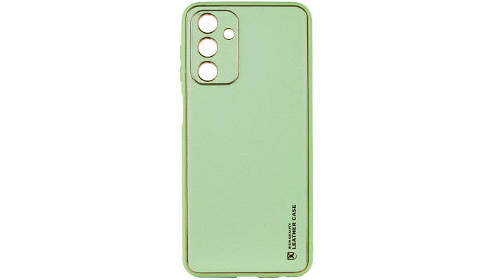 Кожаный чехол Xshield для Samsung Galaxy A34 5G Зеленый / Pistachio - фото