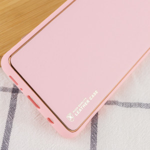 Шкіряний чохол Xshield для Xiaomi Redmi Note 12 4G Рожевий / Pink