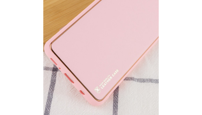 Шкіряний чохол Xshield для Xiaomi Redmi Note 12 4G Рожевий / Pink - фото