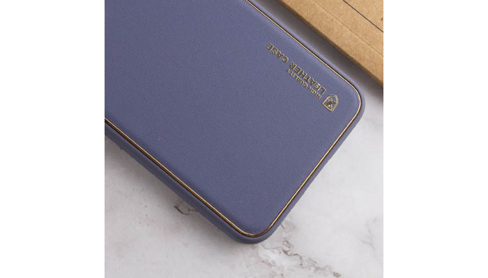 Шкіряний чохол Xshield для Xiaomi Redmi Note 12 4G Сірий / Lavender Gray - фото
