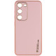 Кожаный чехол Xshield для Samsung Galaxy S23 FE Розовый / Pink - фото