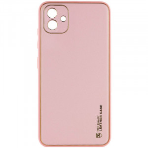 Кожаный чехол Xshield для Samsung Galaxy A05 Розовый / Pink