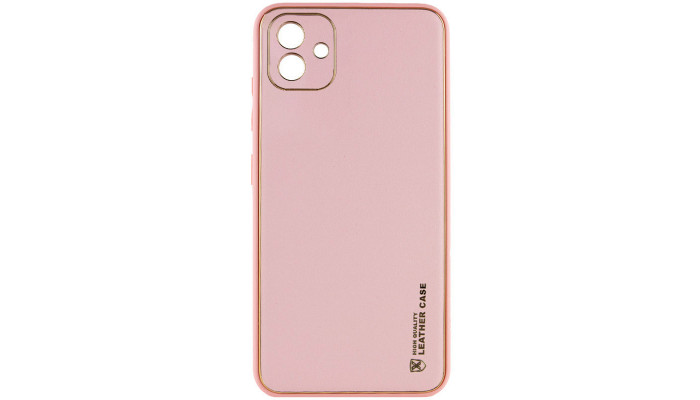 Кожаный чехол Xshield для Samsung Galaxy A05 Розовый / Pink - фото