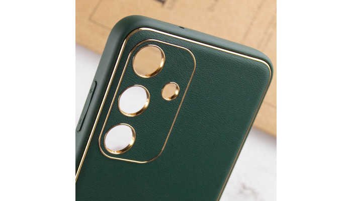 Шкіряний чохол Xshield для Samsung Galaxy A05s Зелений / Army green - фото
