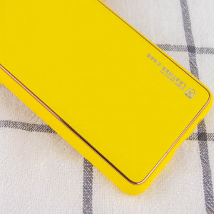 Шкіряний чохол Xshield для Samsung Galaxy S24 Жовтий / Yellow