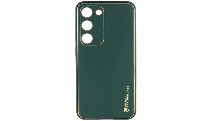 Шкіряний чохол Xshield для Samsung Galaxy S24 Зелений / Army Green - фото