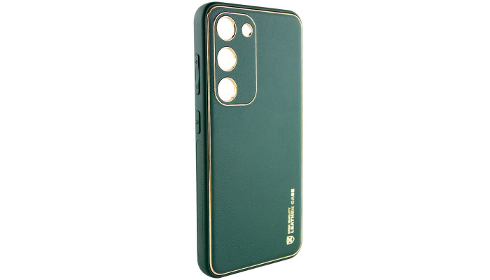 Шкіряний чохол Xshield для Samsung Galaxy S24 Зелений / Army Green - фото