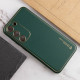 Кожаный чехол Xshield для Samsung Galaxy S24 Зеленый / Army Green - фото