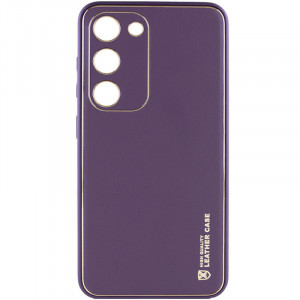 Шкіряний чохол Xshield для Samsung Galaxy S24 Фіолетовий / Dark Purple