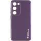 Шкіряний чохол Xshield для Samsung Galaxy S24 Фіолетовий / Dark Purple - фото