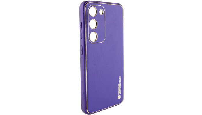 Кожаный чехол Xshield для Samsung Galaxy S24 Фиолетовый / Ultra Violet - фото