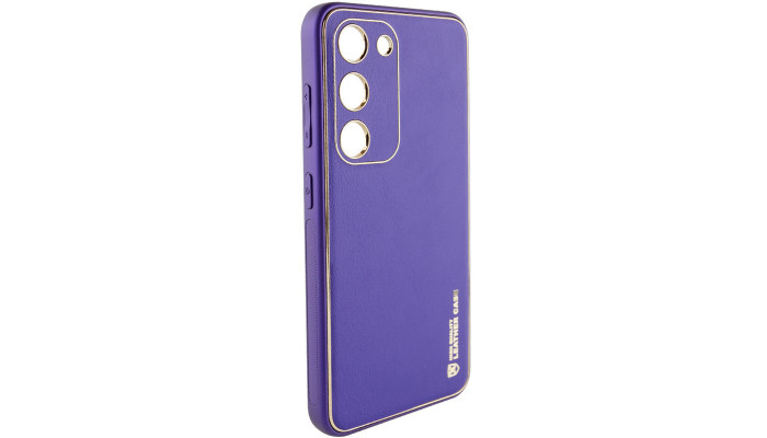 Кожаный чехол Xshield для Samsung Galaxy S24+ Фиолетовый / Ultra Violet - фото