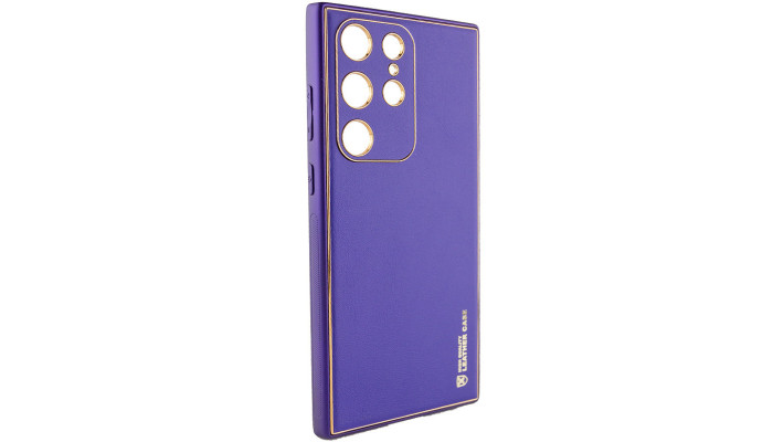 Шкіряний чохол Xshield для Samsung Galaxy S24 Ultra Фіолетовий / Ultra Violet - фото
