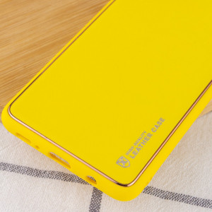 Шкіряний чохол Xshield для Xiaomi Redmi 13C / Poco C65 Жовтий / Yellow