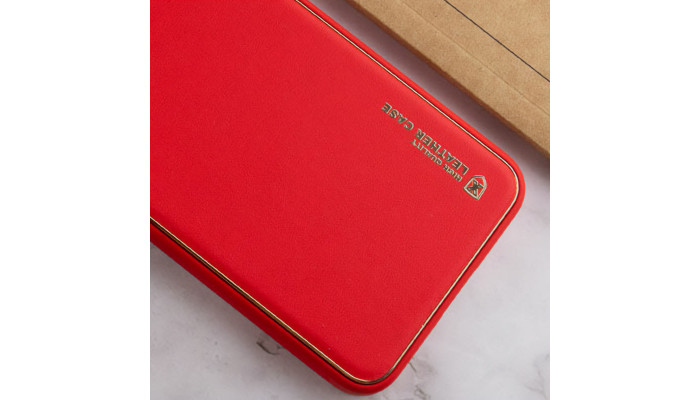 Кожаный чехол Xshield для Xiaomi Redmi 13C / Poco C65 Красный / Red - фото