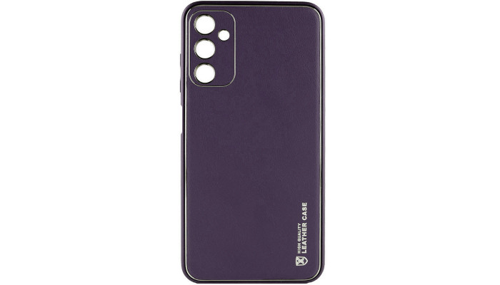 Кожаный чехол Xshield для Samsung Galaxy A15 4G/5G / M15 5G Фиолетовый / Dark Purple - фото