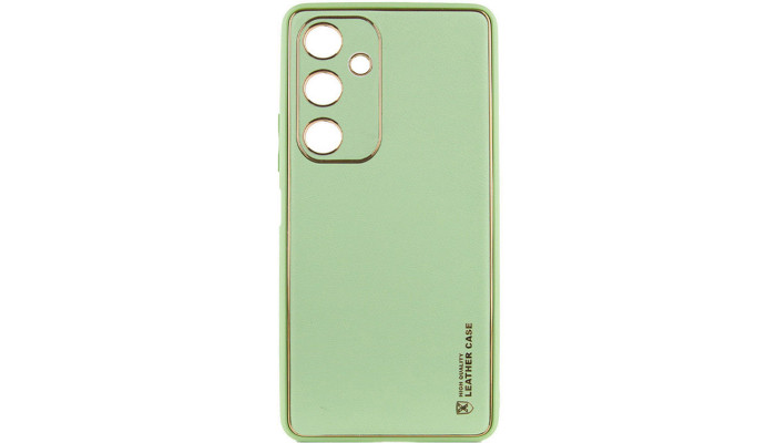 Шкіряний чохол Xshield для Samsung Galaxy A25 5G Зелений / Pistachio - фото