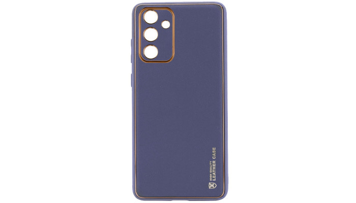 Кожаный чехол Xshield для Samsung Galaxy A25 5G Серый / Lavender Gray - фото