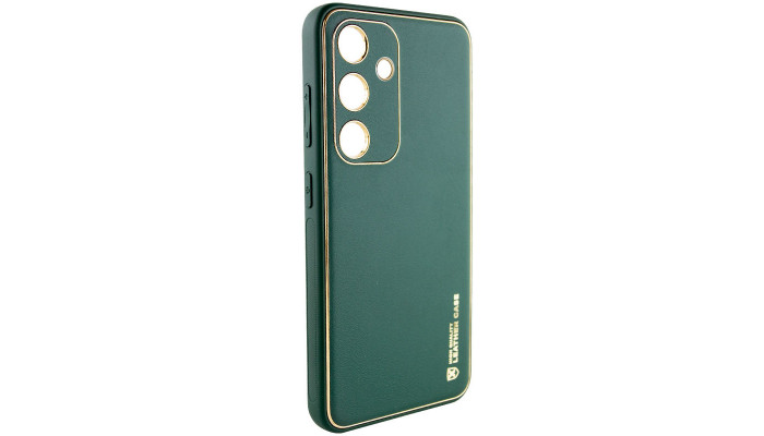 Шкіряний чохол Xshield для Samsung Galaxy A55 Зелений / Army green - фото